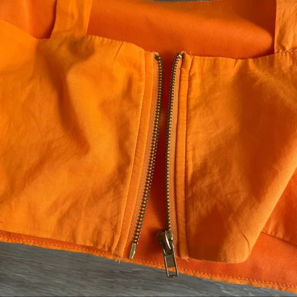 *SOLD*Princess Polly Buttons Front 2-piece Orange matching set Crop Top & Skorts - Picture 7 of 10